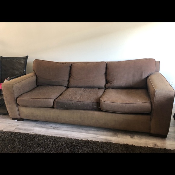 Z Gallerie Other Large Brown Couch Poshmark